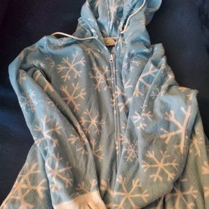 (NWOT) Blue Snowflake Adult Onesie Pajama